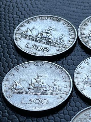 Lote 10 Monete 500 Lire Argento