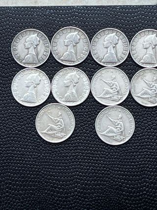 Lote 10 Monete 500 Lire Argento