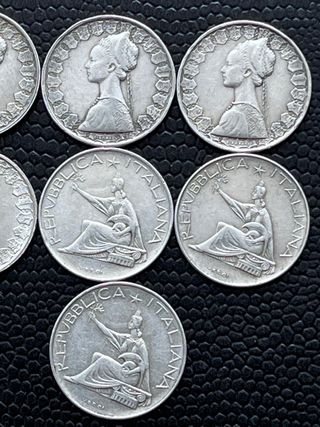 Lote 10 Monete 500 Lire Argento