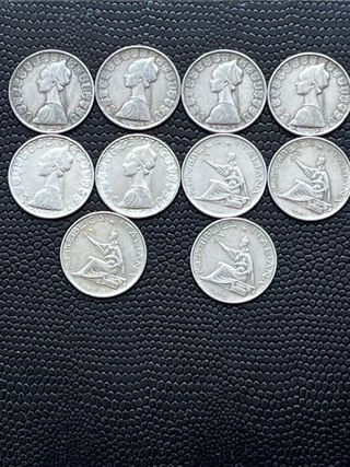 Lote 10 Monete 500 Lire Argento