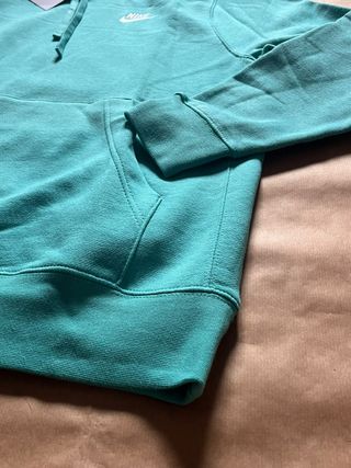 Sudadera Nike con Capucha Verde Azulado