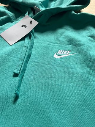 Sudadera Nike con Capucha Verde Azulado
