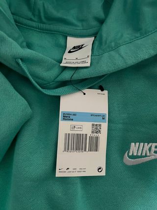 Sudadera Nike con Capucha Verde Azulado