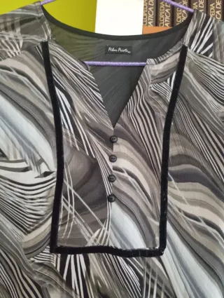 Blusa Pilar Prieto manga larga estampada