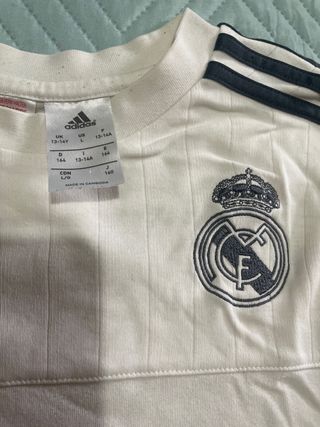 Camiseta Real Madrid Adidas Blanca para niño