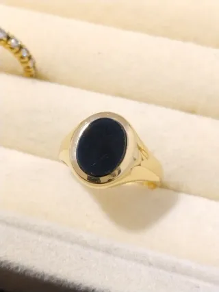 Anillo Sello Oro 18k Hombre