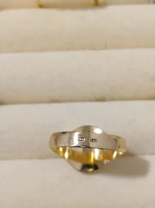 Anillo Sello Oro 18k Hombre