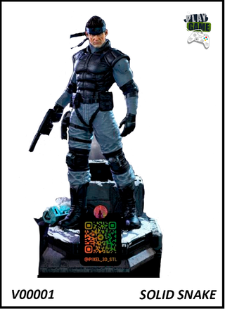 Figura Resina Solid Snake