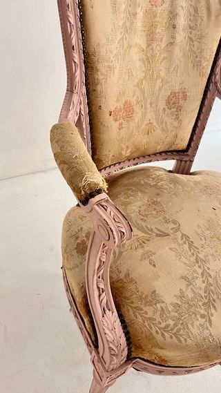 sillón butaca vintage estilo francés