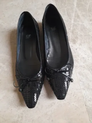 Zapatos de piel negros mujer