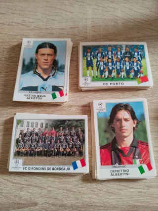 100 Cromos de fútbol Champions League 99/00