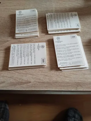 100 Cromos de fútbol Champions League 99/00