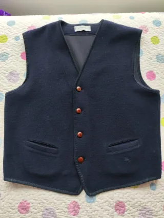 Chaleco hombre Burberry original  Azul marino