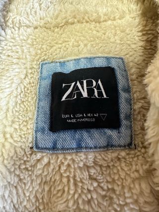 Cazadora vaquera Zara con forro
