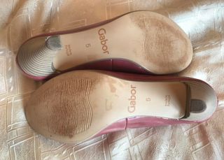 Tacones Gabor charol rosa talla 38