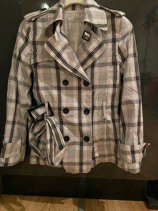 Chaqueta Zara Basic Cuadros