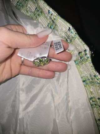 Blazer scozzese verde e bianco