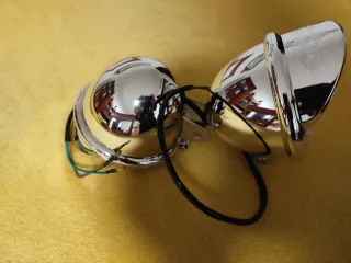 Faros Cromados para Moto (2 unidades)