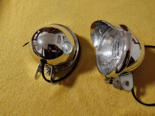 Faros Cromados para Moto (2 unidades)
