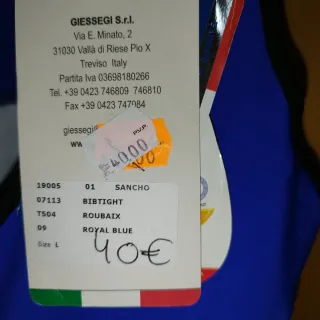 Maillot Ciclismo Azul y Blanco