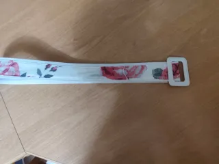 Vestido plisado flores rosa y blanco