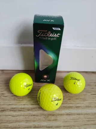 Bolas Pelota Golf Titleist AVX YELLOW amarillas