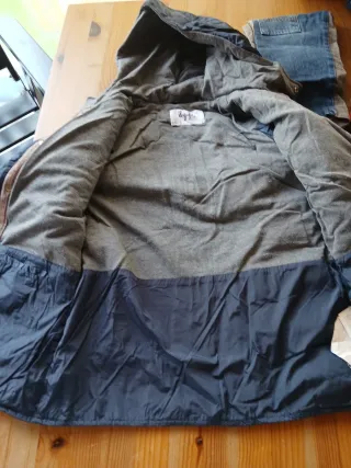 Giubbotto bambino imbottito blu "Il gufo"