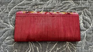 Bolso fiesta pedrería naranja y lentejuelas