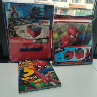 Lote cajas almacenaje 20y libro