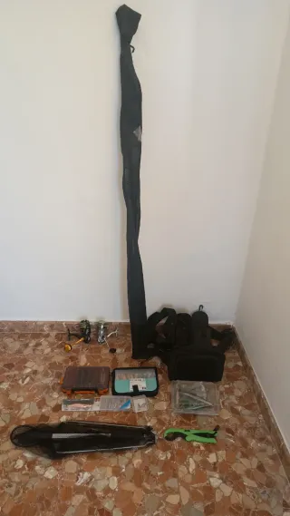 Set de pesca spinning completo
