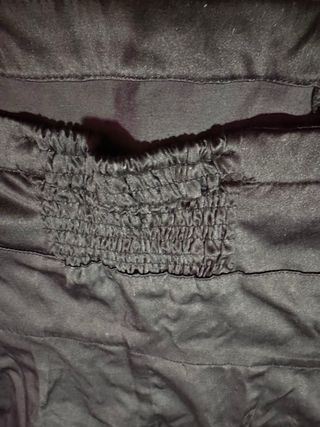 Vestido Negro Strapless Stradivarius L