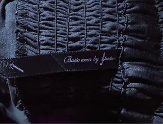 Vestido Negro Strapless Stradivarius L