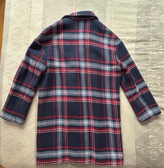 Chaquetón cuadros Stradivarius T XS