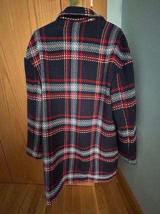 Chaquetón cuadros Stradivarius T XS