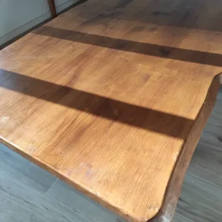 Mesa comedor 85cm x 198cm madera y metal