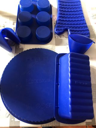 Set Repostería Silicona Azul