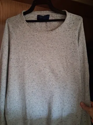 Jersey Pull and Bear gris jaspeado Talla S