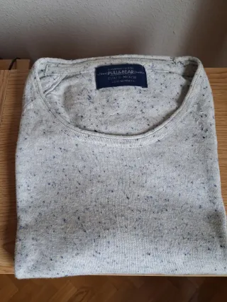 Jersey Pull and Bear gris jaspeado Talla S