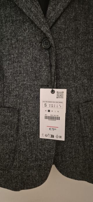 Traje Zara Chaqueta y Falda Talla S