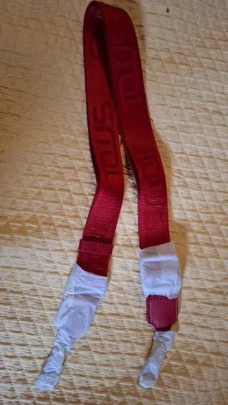 Correas Bolso Tous Beige y Rojo