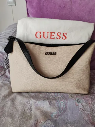 Bolso Guess Beige y Negro