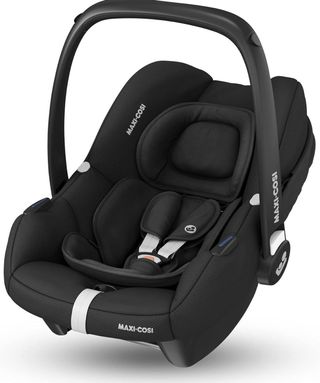 Maxi-Cosi CabrioFix i-Size, seggiolino auto per neonati, 0-12m, max. 12 kg, capota grande, seggiolino imbottito, si adatta a passeggini Maxi-Cosi, Essential Black