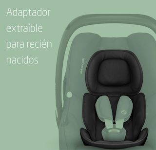 Maxi-Cosi CabrioFix i-Size, seggiolino auto per neonati, 0-12m, max. 12 kg, capota grande, seggiolino imbottito, si adatta a passeggini Maxi-Cosi, Essential Black