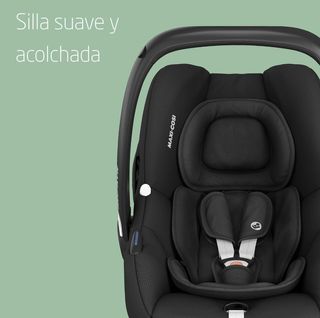 Maxi-Cosi CabrioFix i-Size, seggiolino auto per neonati, 0-12m, max. 12 kg, capota grande, seggiolino imbottito, si adatta a passeggini Maxi-Cosi, Essential Black