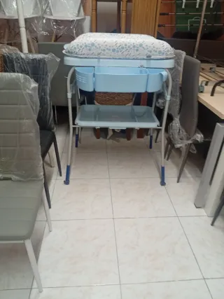 Cambiador de bebé azul
