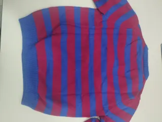 Jersey Lacoste Rayas Azul y Rojo. Niño 6 años