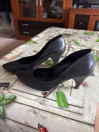 Tacones Lodi Piel Negro Talla 37