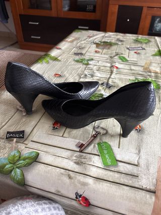 Tacones Lodi Piel Negro Talla 37