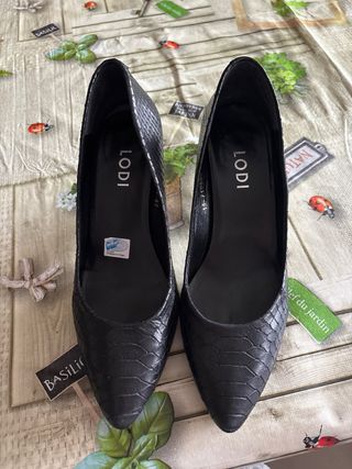 Tacones Lodi Piel Negro Talla 37