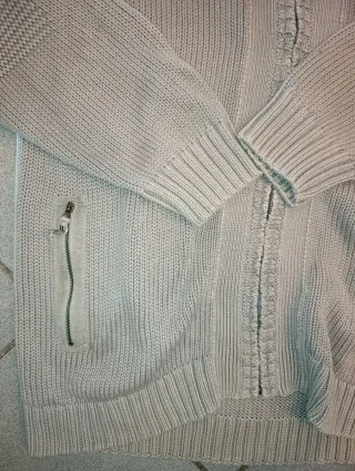 Maglione Ragman Uomo Zip Grigio Taglia 3XL